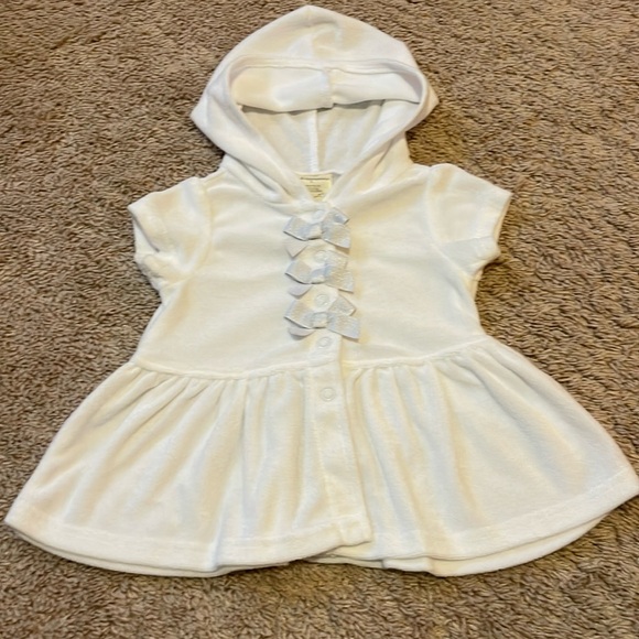 Baby Girls First Impressions Bow Front Swim Suit Cover Up size 6-9 months - Picture 2 of 12